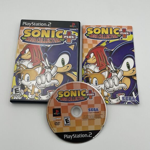 PS2: Sonic Mega Collection Plus (Sony PlayStation 2, 2004) Black Label Complete - Picture 1 of 9